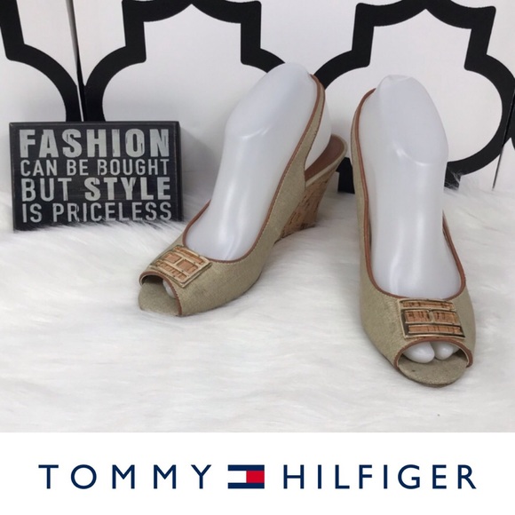 Tommy Hilfiger Shoes - Tommy Hilfiger Cork Wedges